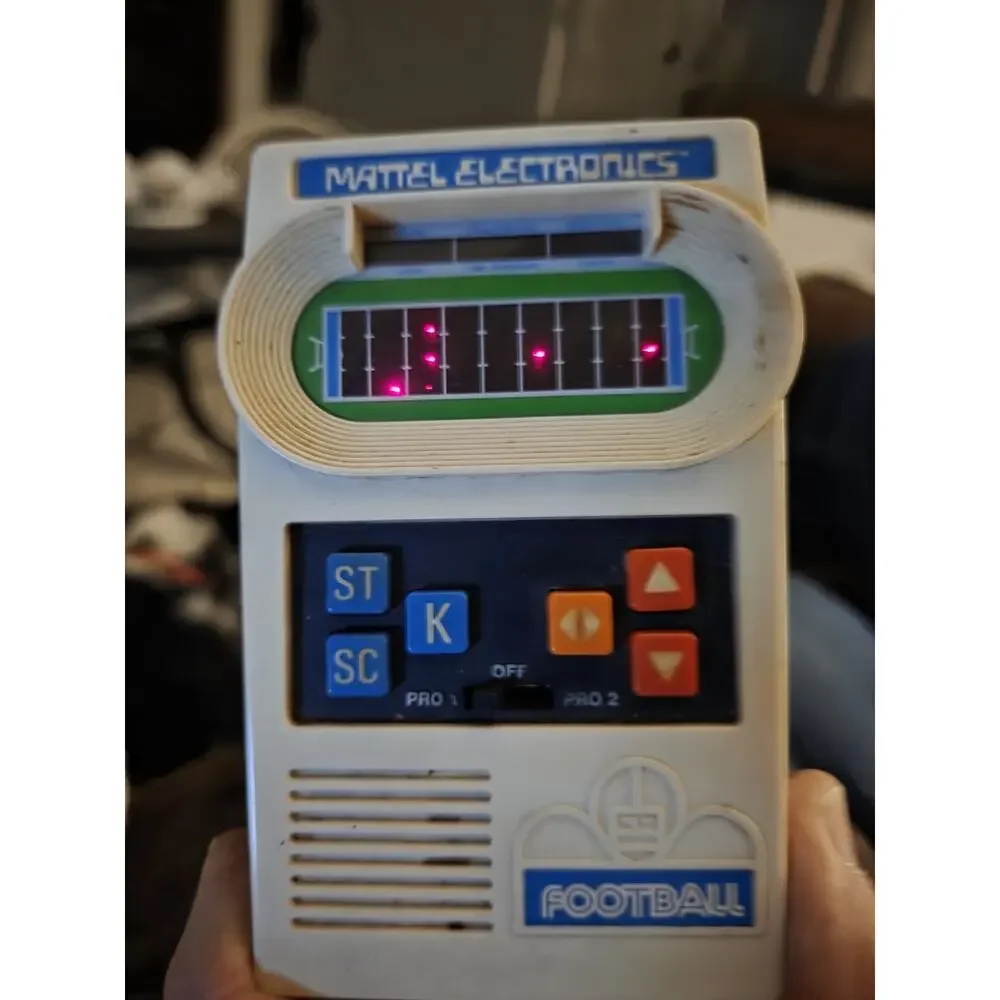 Vintage Mattel Football Electronics 1977 Original Mattel Version Football Works